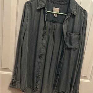 Denim Button Down Shirt